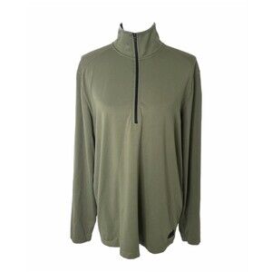 MSX Men’s Shirt Green by Michael Strahan 1/2 Zip Long Sleeve Size Medium